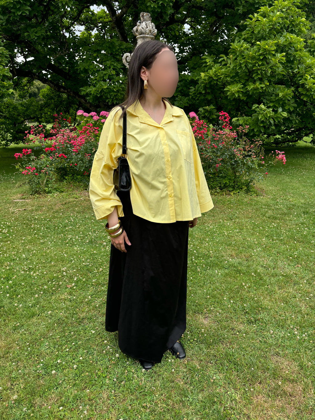 Chemise oversize jaune