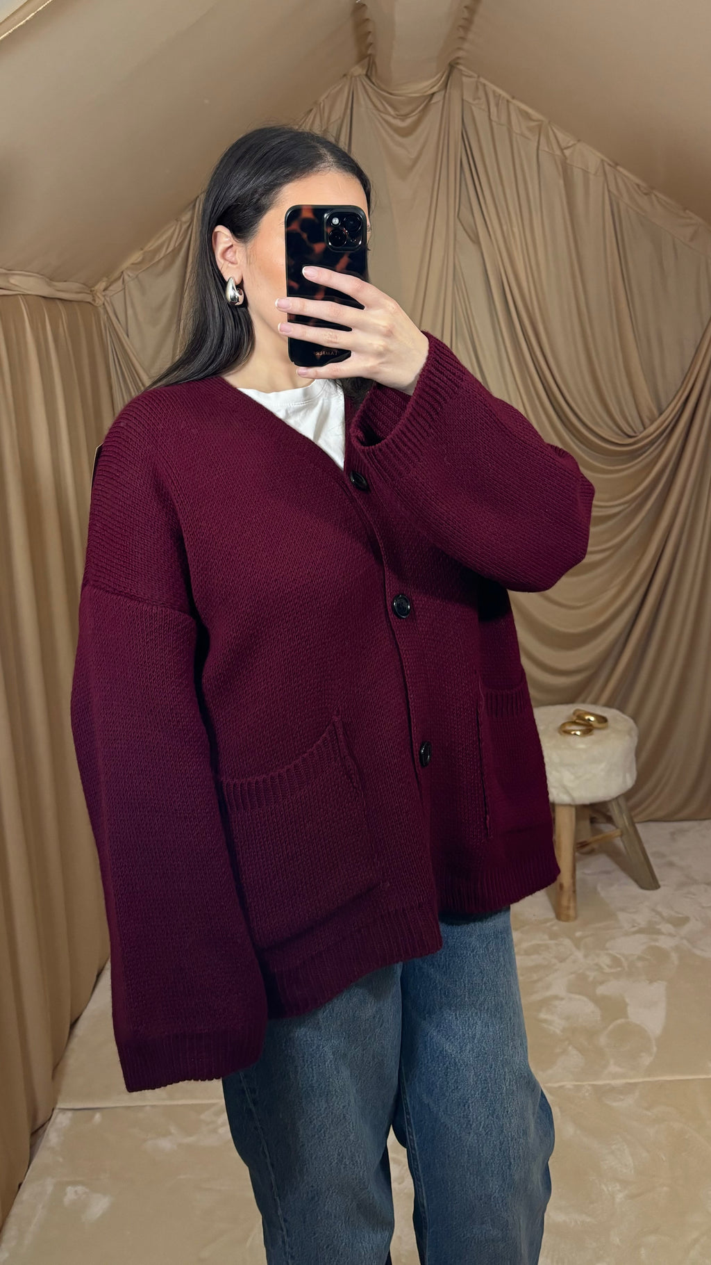 Cardigan bordeaux